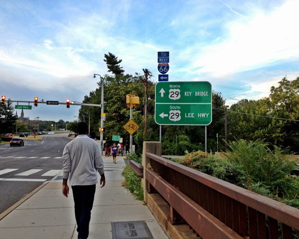 Walking The Key Bridge From Virginia To DC