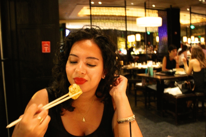 Quaintrelle Eating Dumpling GIF