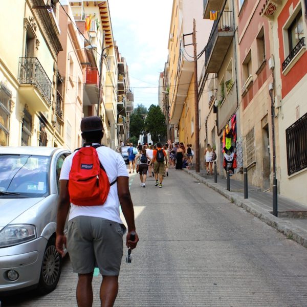 The Arduous Walk Up To Parc Guell in Barcelona