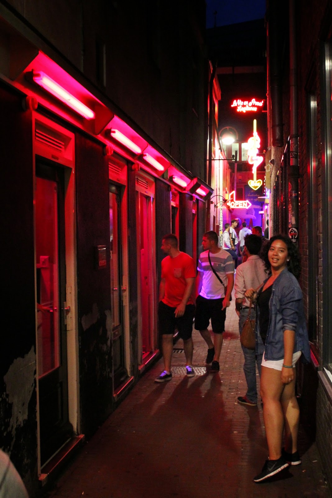 amsterdam red light district.