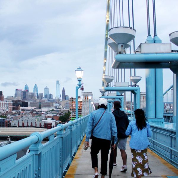 Philadelphia Skyline From The Benjamin Franklin Bridge