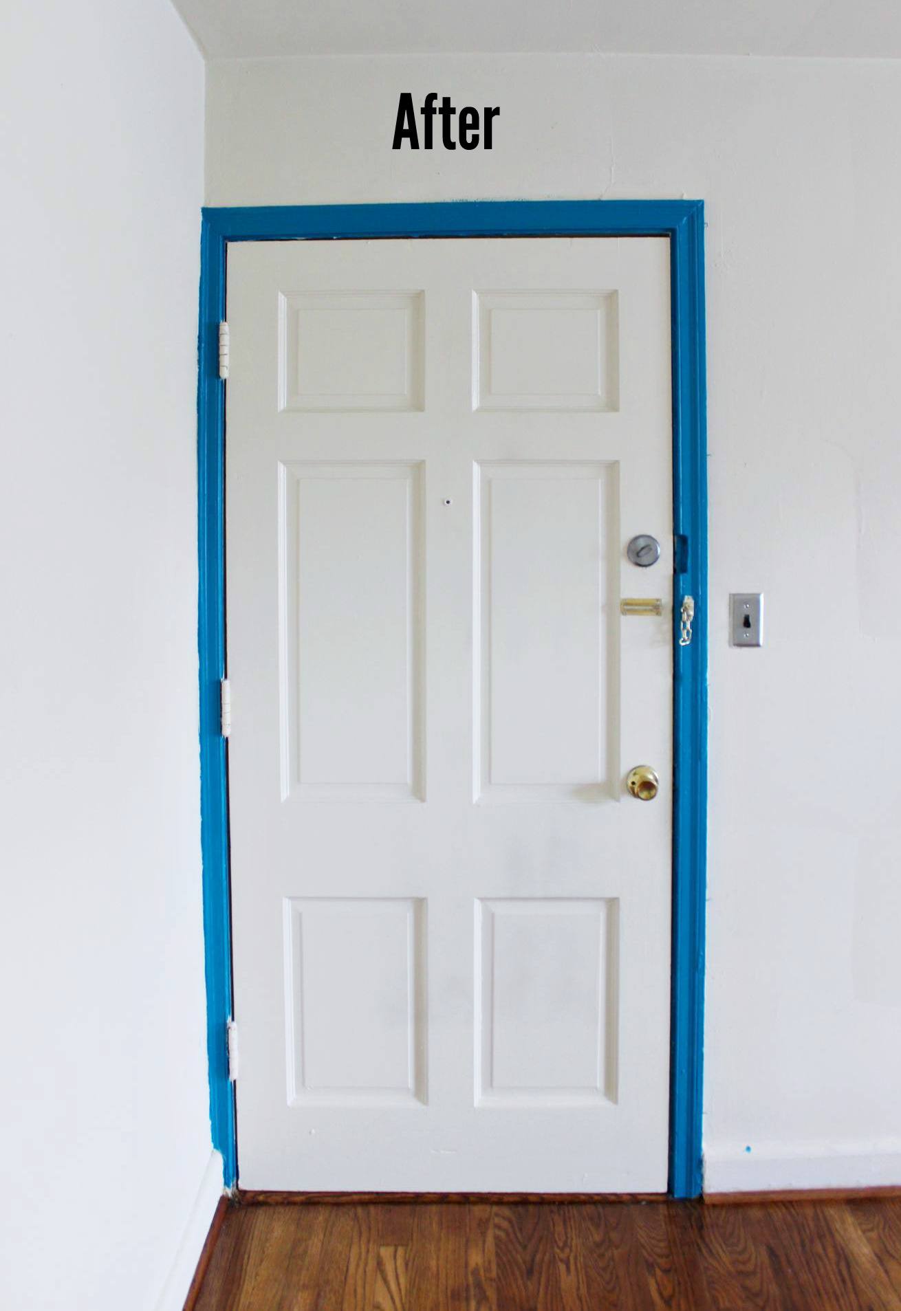 painted door frame