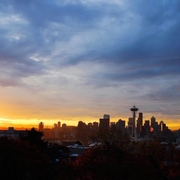 Seattle Skyline Sunrise