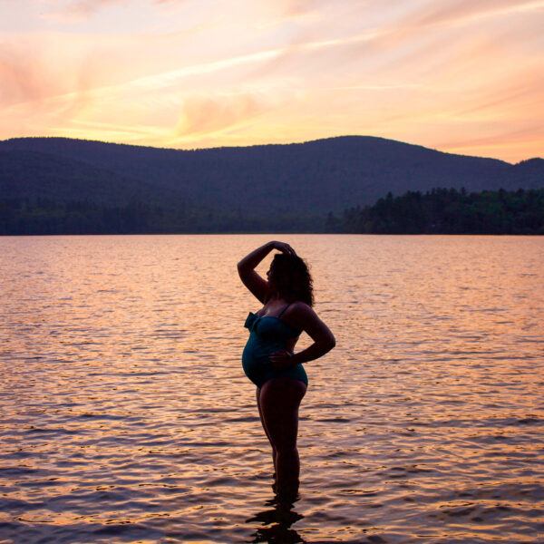 Self Portrait Sunday :: Sunset Silhouette in Maine